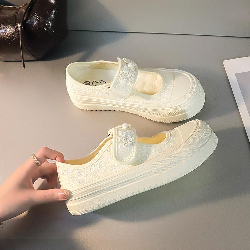 

BE1 22 spring and summer retro national style light mouth hanfu shoes soft sole cute shoes 35 розовый