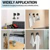 2pcs Stainless Steel Bathroom Towel Rack Household Coat Robe Drill Hole Hooks Wall Mounted Kitchen Dishcloth Hook Hardware