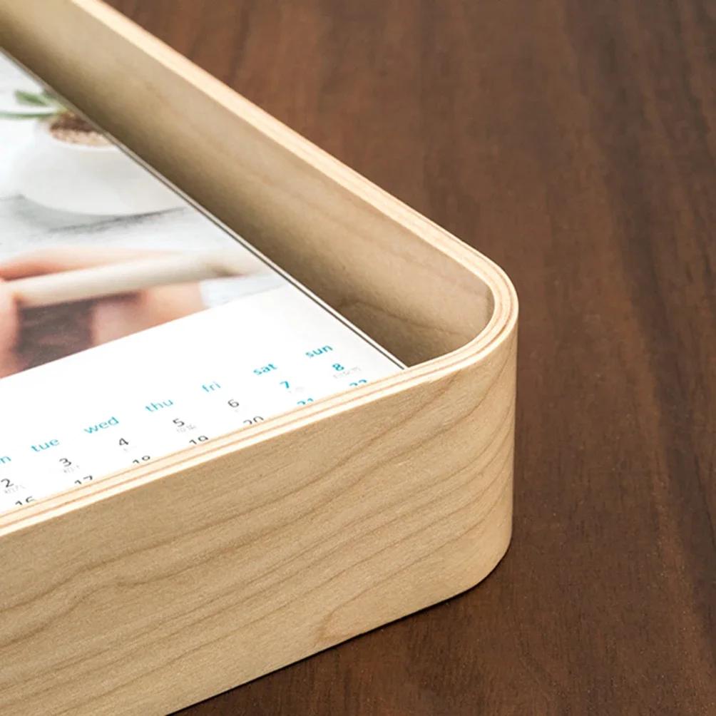 Akryl Trä Fotoram Herbarium Display Kalender DIY Fotoramar För Bröllopsfest Bildram Foto Dekor DROPSHIP