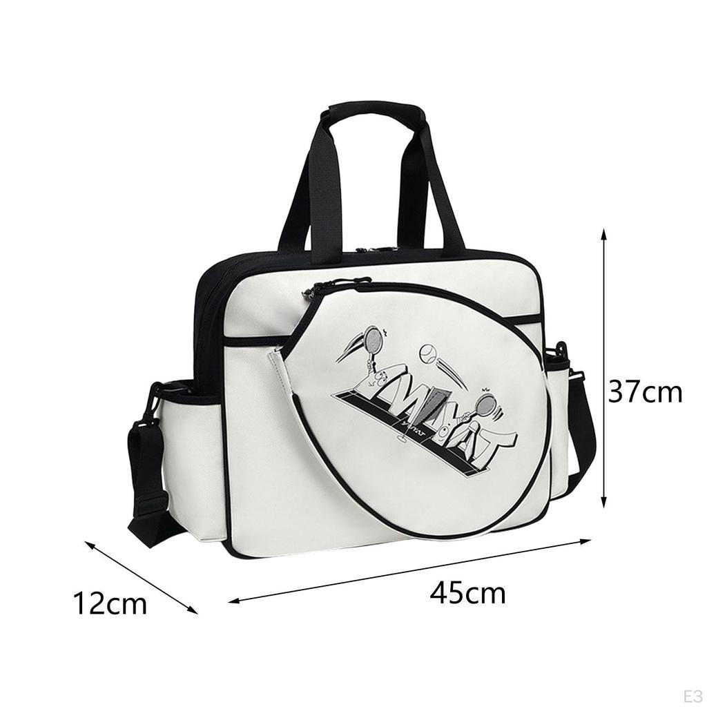 Tennis Bag Badminton Lightweight Carrying Storage Portable Professional Practical Large Capacity