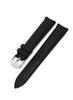 CASSIS CAOUTCHOUC CROCO 18mm Black Waterproof Rubber Watch Strap with Replacement Tool (U0043001019018)