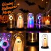 Halloween Night Light with Glass Cover, Glowing Tabletop Decor for Settings