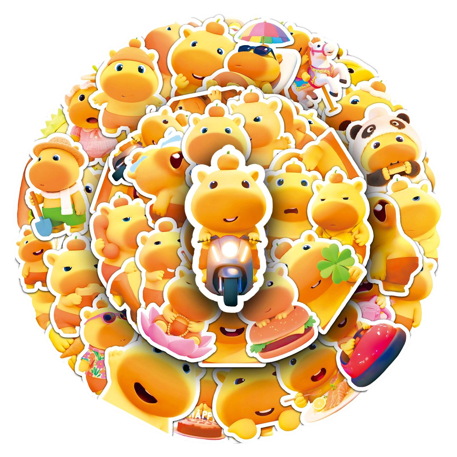 

50 Stickers Kawaii Anime Character Animalgraffiti Water Cup Laptop Headphone Stickers One Size