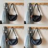 Nylon Plaid Shoulder Bag With Zipper Closure For Casual Daily Use