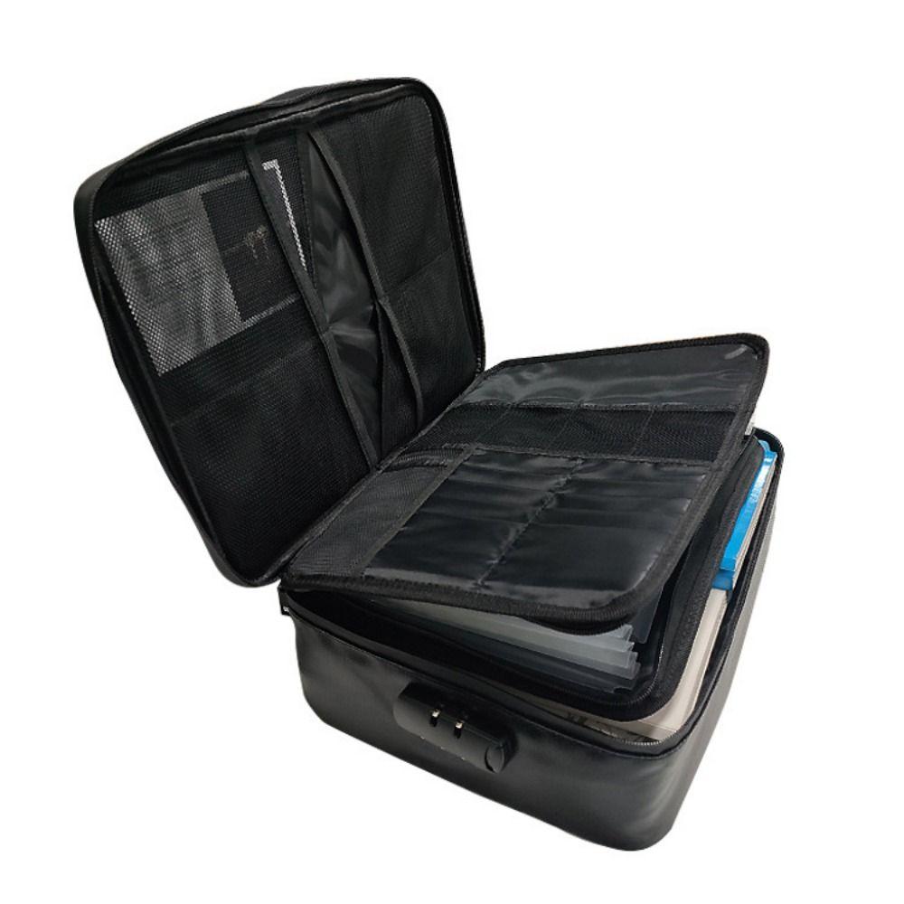 Multi-Layer File Organizer Box Waterproof Accordion File Folder File Storage Case  Business