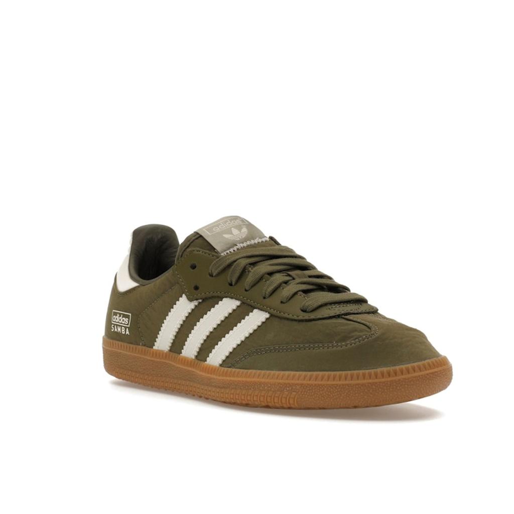 Adidas Samba OG Reflective Nylon Pack - Focus Olive Unisex Sneakers Green Wonder-White Gum IE3440