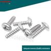 304 Stainless Steel Phillips Round Head Self-Tapping Screw with Washer, PWB Pan Head Flat Tail, PWB3*10-SS