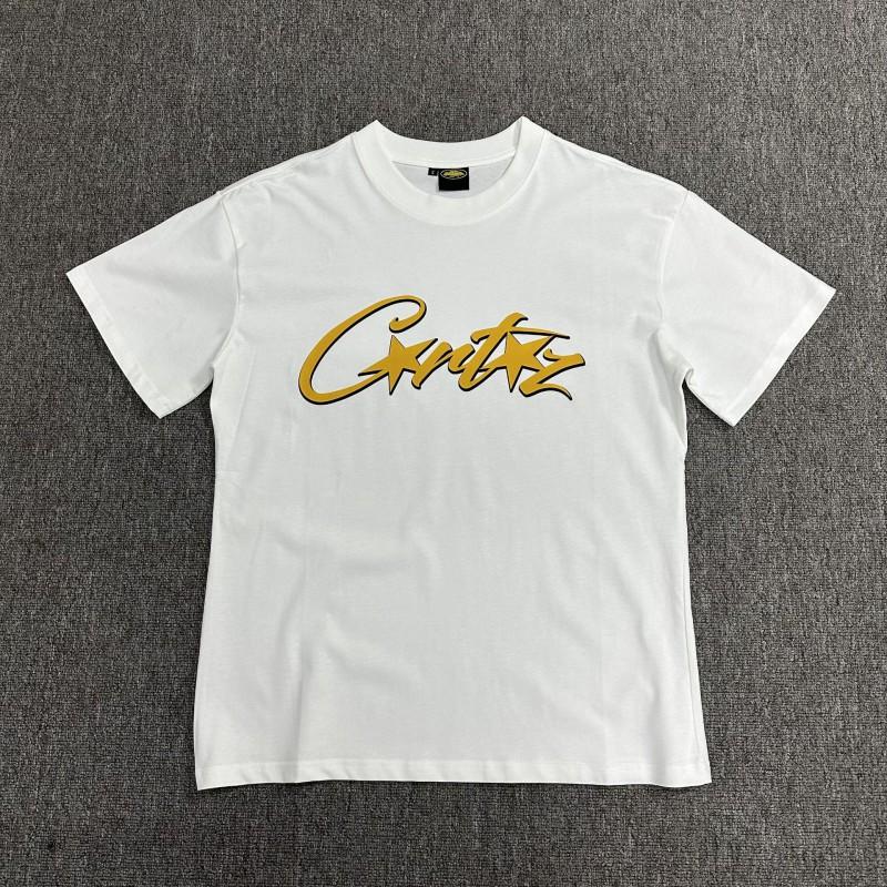 Corteiz Streetwear Baumwoll-T-Shirt Herren Lockerer Schnitt Rundhals Kurzarm Hip Hop Grafik-T-Shirt