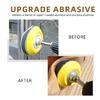 Gold Hook and Looping Sanding Discs with Backing Pad Assorted for Polishing and Sanding Car Metal Wood Drill Sanders