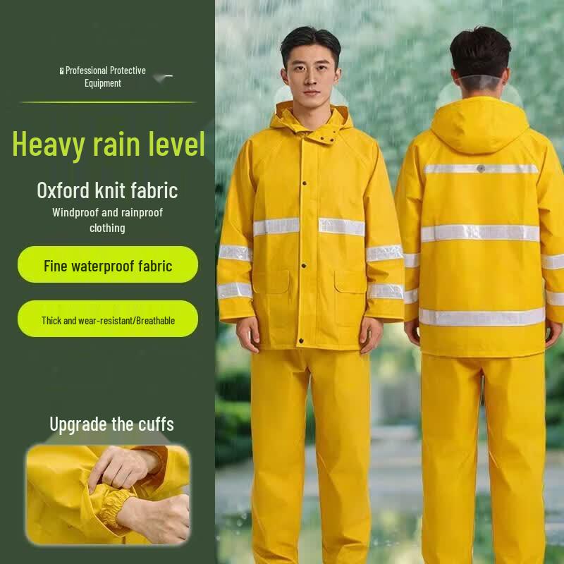 High-Visibility Reflective Rain Suit