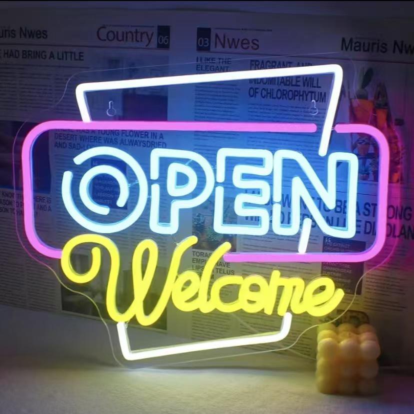Creative LED Neon Letter Light - DIY Acrylic Sign for Kids' Room & Parties
