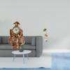 Equestrian Timepiece Metal Sculpture Figurine Creative Animal Table Clock Nordic Abstract Ornament