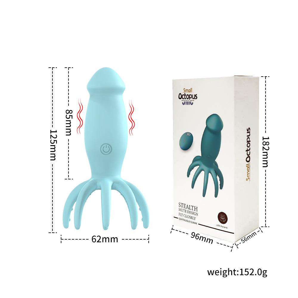 Remote Control Wireless Charging Small Octopus Vibrator Female Octopus Vibrator Masturbation Device Adult Products Factory