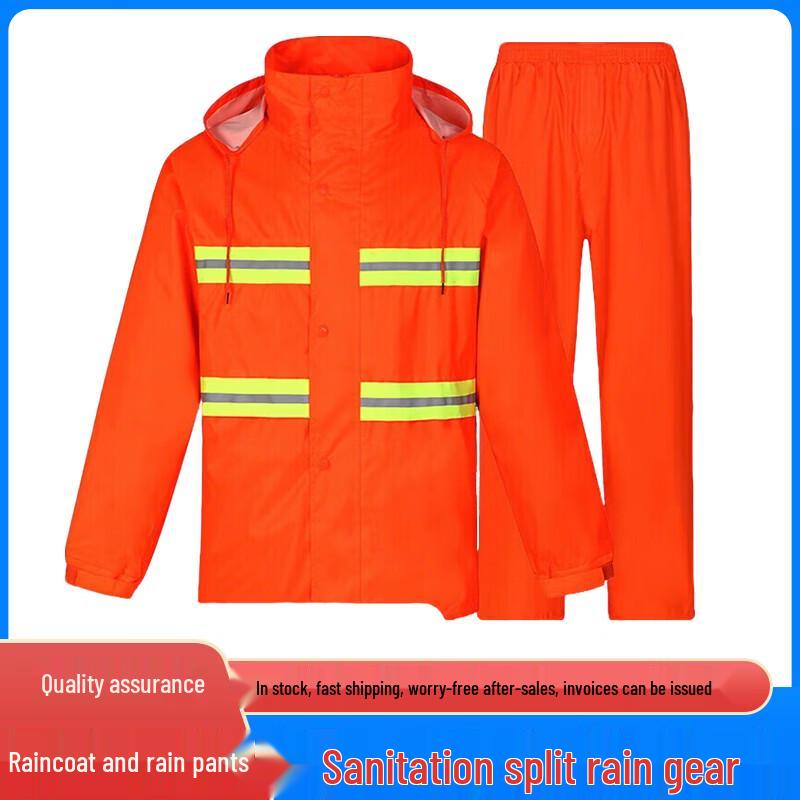 Reflective Rain Suit for Outdoor Work & Safety XL