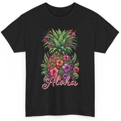 Hawaiian Art Pineapple T Shirt Aloha Hawaii