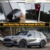 For Honda HR-V 2023-2025 Pillar Posts Door Piano Black Trim Decal Cover Kit