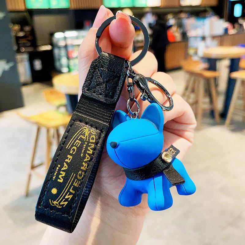 Adorable Bulldog Cartoon Keychain Resin Accessory For Birthdays Holidays And