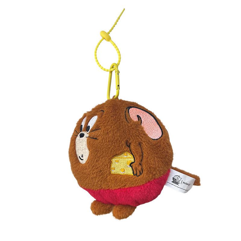 Tom & Jerry Plush Toys: Cat Pendant & Mouse Keychain Charms for Kids