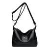 Women's bag new urban simple messenger bag soft leather simple shoulder medium and old handbag