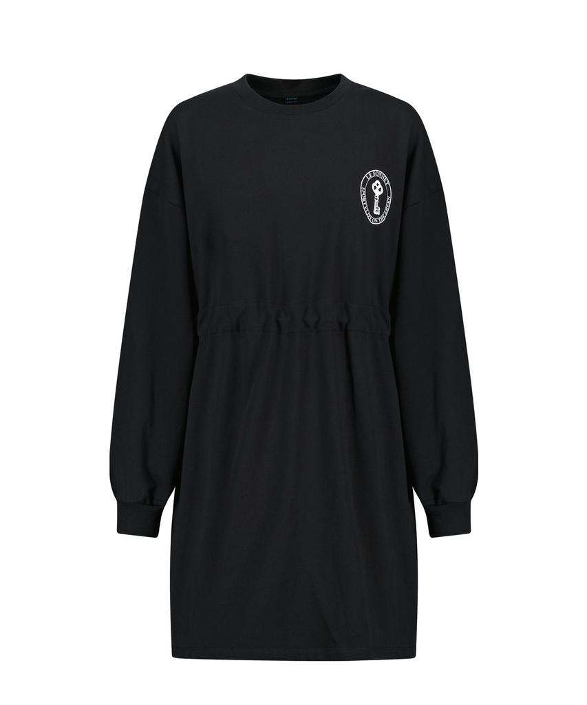 LESONNET Easy Fit Sweat Dress Black