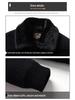Men's Chenille Wool Jacket - Autumn/Winter, Plus Velvet, Thickened, Warm, for Middle-aged and Elderly