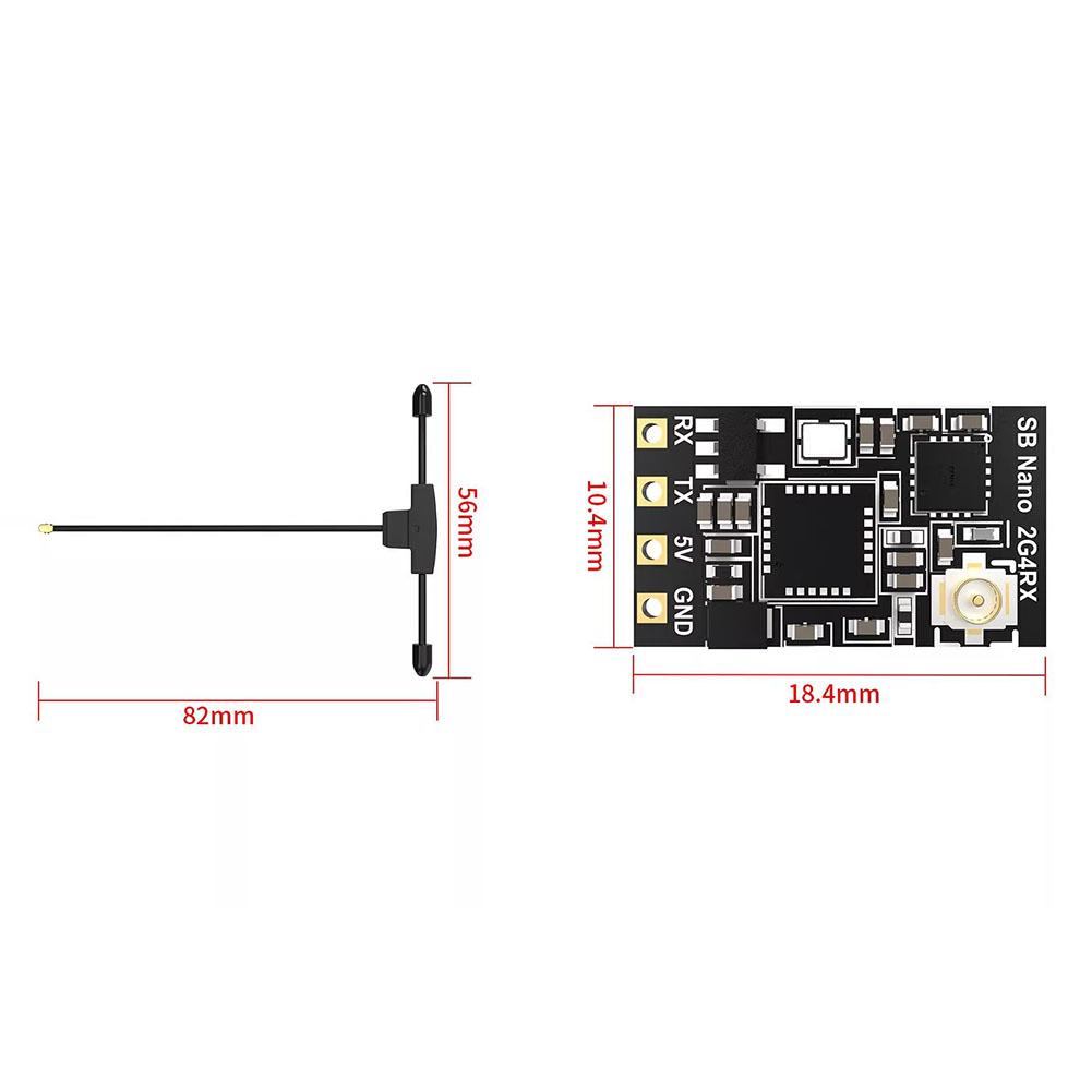 2.4G/915MHz ExpressLRS ELRS Receiver - For FPV Long Range Drones High-Speed Signal RC DIY Receiver Parts