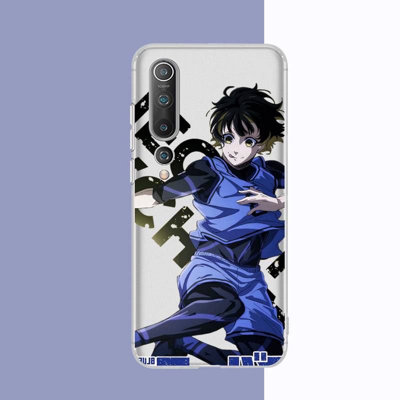 Blue Lock Anime Phone Case for Redmi 10 5plus 7A Note 5 8 9 A K20 K40  8T 10 Pro Clear Case