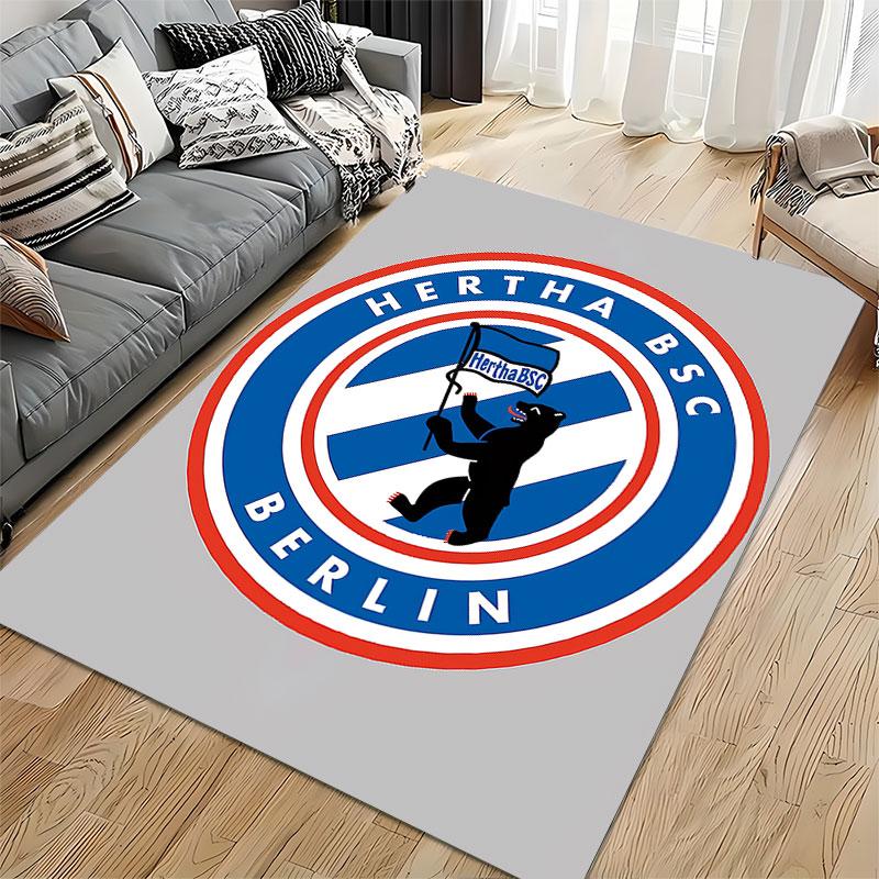 Hertha BSC Berlin Logo Carpet Suitable As a Non-slip Mat for the Living Room or Bedroom Sofa