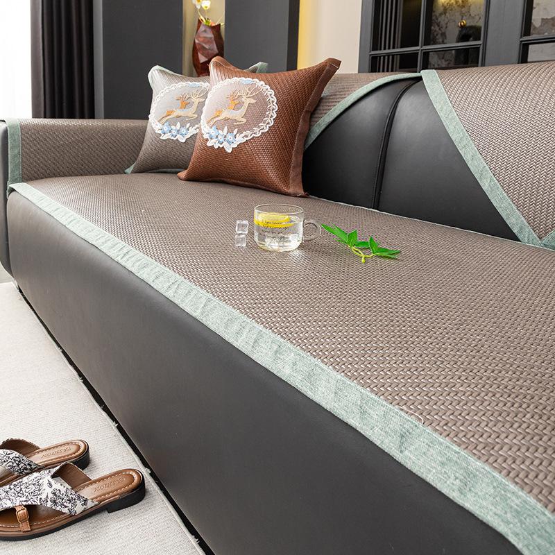 New Cool Summer Sofa Cushion Mat Seat Cushion Light Luxury High-End Summer One-Piece Sofa Cover