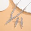 Rhinestone Tassel Wedding Bridal Accessories Rhinestone Jewelry Set  Bridal Accessories
