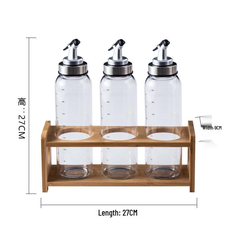 Qianxing Glass Oil & Vinegar Bottle Set