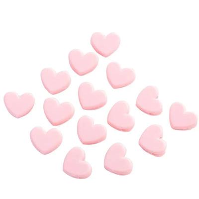 10Pcs Plastic Pink Love Heart Planner Paper Clip Bookmark School Stationery New Planner Clip