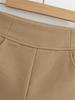 2026 Women's Slim High Waist Khaki Suit Shorts - Elegant, Straight Leg Casual Hot Pants