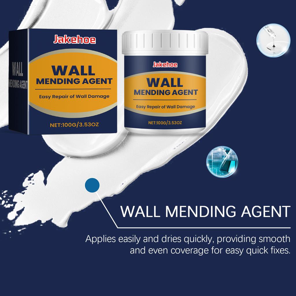 JAKEHOE Wall Repair Paste Kit Wall Hole Peeling Home Patching Paste Cracked Nail Eye Wall Paint Kit