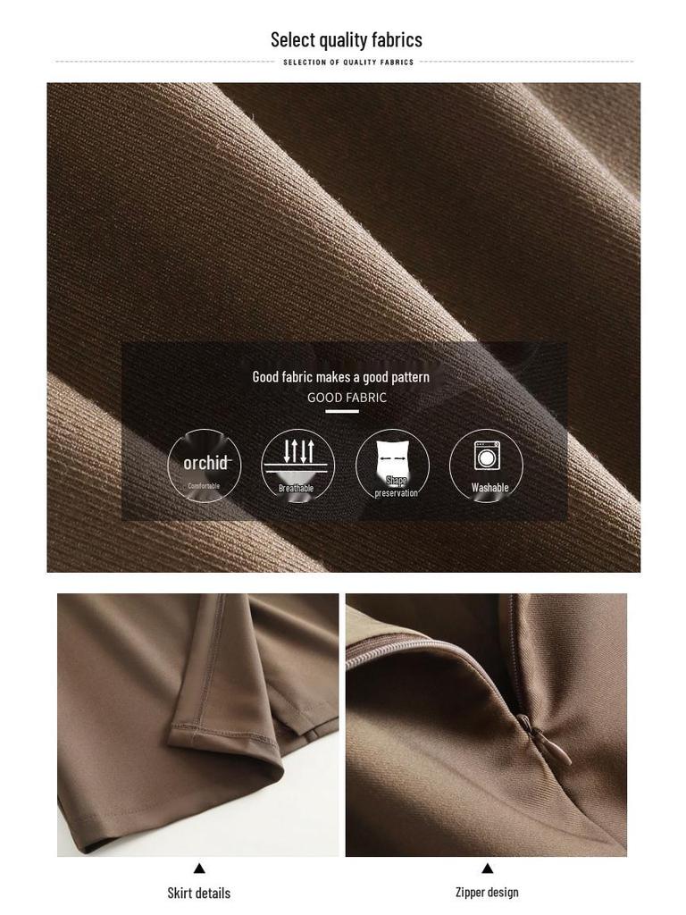 Women's Irregular Slit Pencil Skirt for Spring & Autumn – New Style Professional Straight Skirt