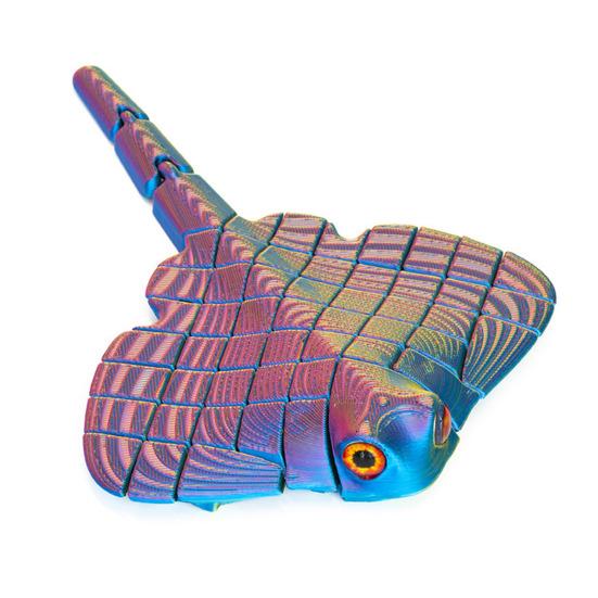 Figurinha de Peixe-Morcego Impressa em 3D Modelo de Animal Marinho Colecionável para Crianças Adultos Decoração de Mesa Executiva para Casa/Escritório