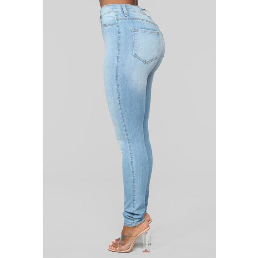 Slim Stretch Denim Pencil Pants for Women