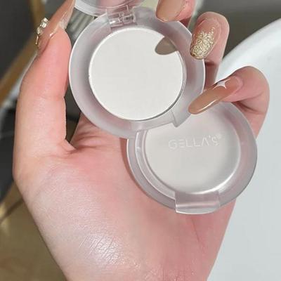 Illuminante Solid White Jade Palette Waterproof Pearl Matte Occhi Capelli Illuminante Silkworm Shimmer Bronzer Trucco, 1 pz Bianco Opaco