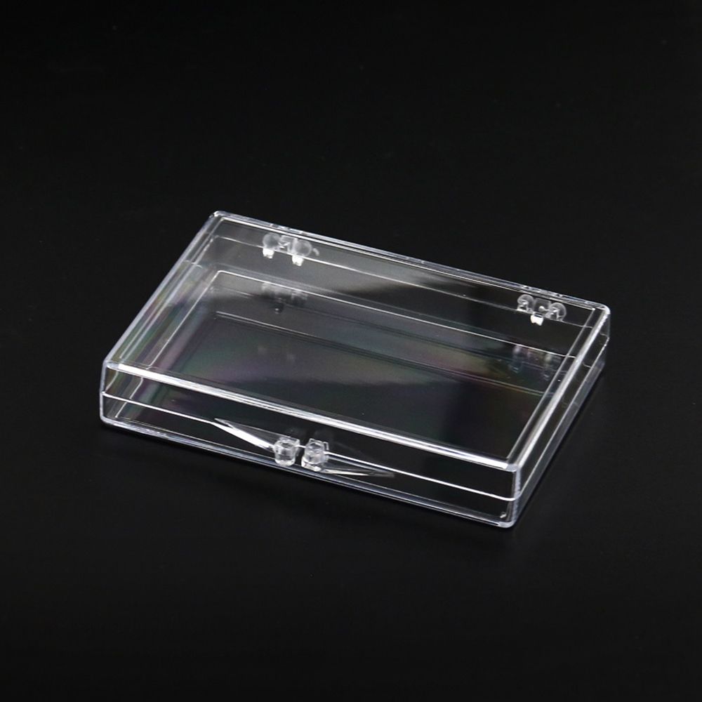 Board Transparent Square Flip Box Nail Storage Box Nail Tips Display Container False Nail Organizer