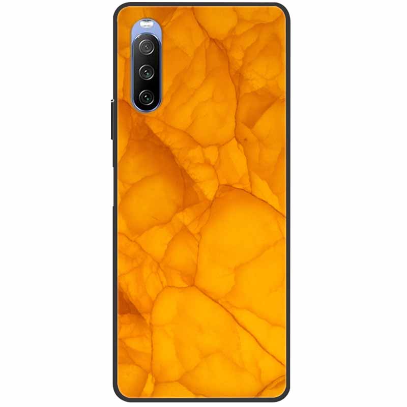 Soft Cover For Sony Xperia 10 III Case 5 III Soft Silicone Black Cases for Sony Xperia 1 III / Xperia1 XZ4 Covers Cool Marble