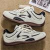 Autumn new color matching fashionable breathable casual board shoes retro lightweight moral training versatile lace-up men's shoes