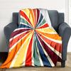 1 Stück Decke mit Sonnenstrahlmuster, Leichte Flanelldecke für Sofa, Bett, Reisen, Camping, Wohnzimmer, Büro, Couch, Stuhl und Bett
