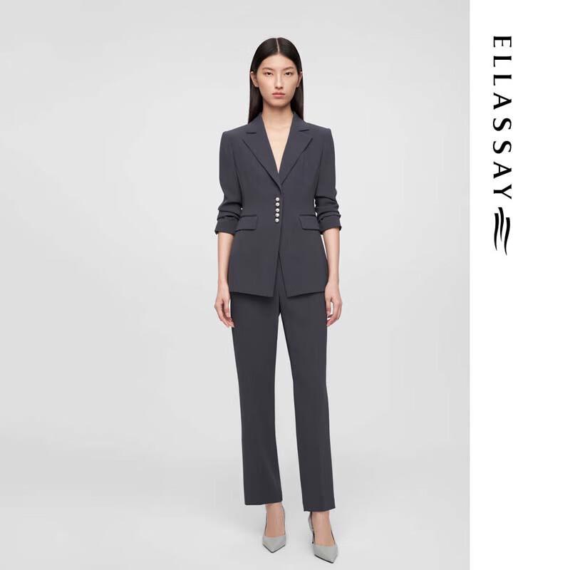 ELLASSAY Women's Triacetate Slim-Fit Blazer