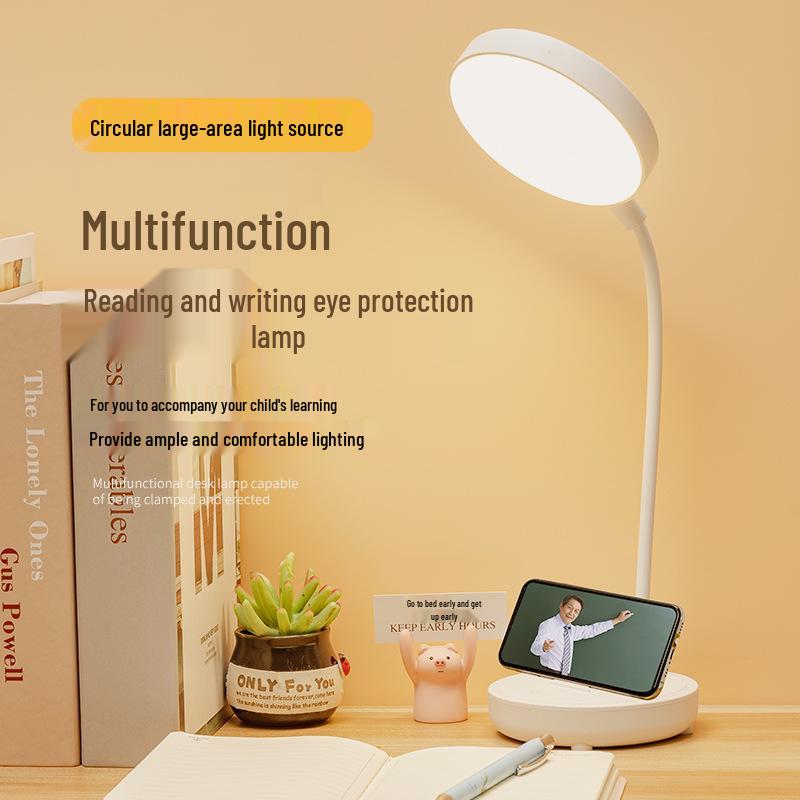 LED Table Lamp: Ambient Night Light & Eye-Friendly Study Lamp for Bedside & Bedroom.