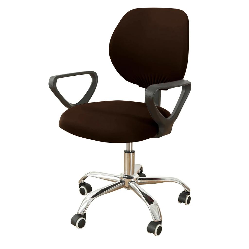 Spandex Stretchable Desk Office  Computer Chair Seat Covers Washable Rotating Backrest  Cushion Pets Protectors Slipcover