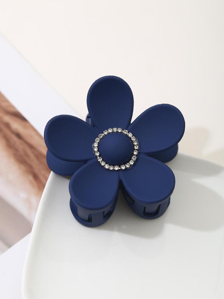 Hot-Selling European & American Hair Accessories: Shark Clip, Frosted Diamond Flower Hairpin