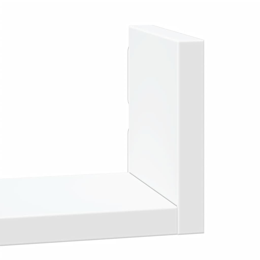 Wall Shelf Set 3 Pieces White Particleboard