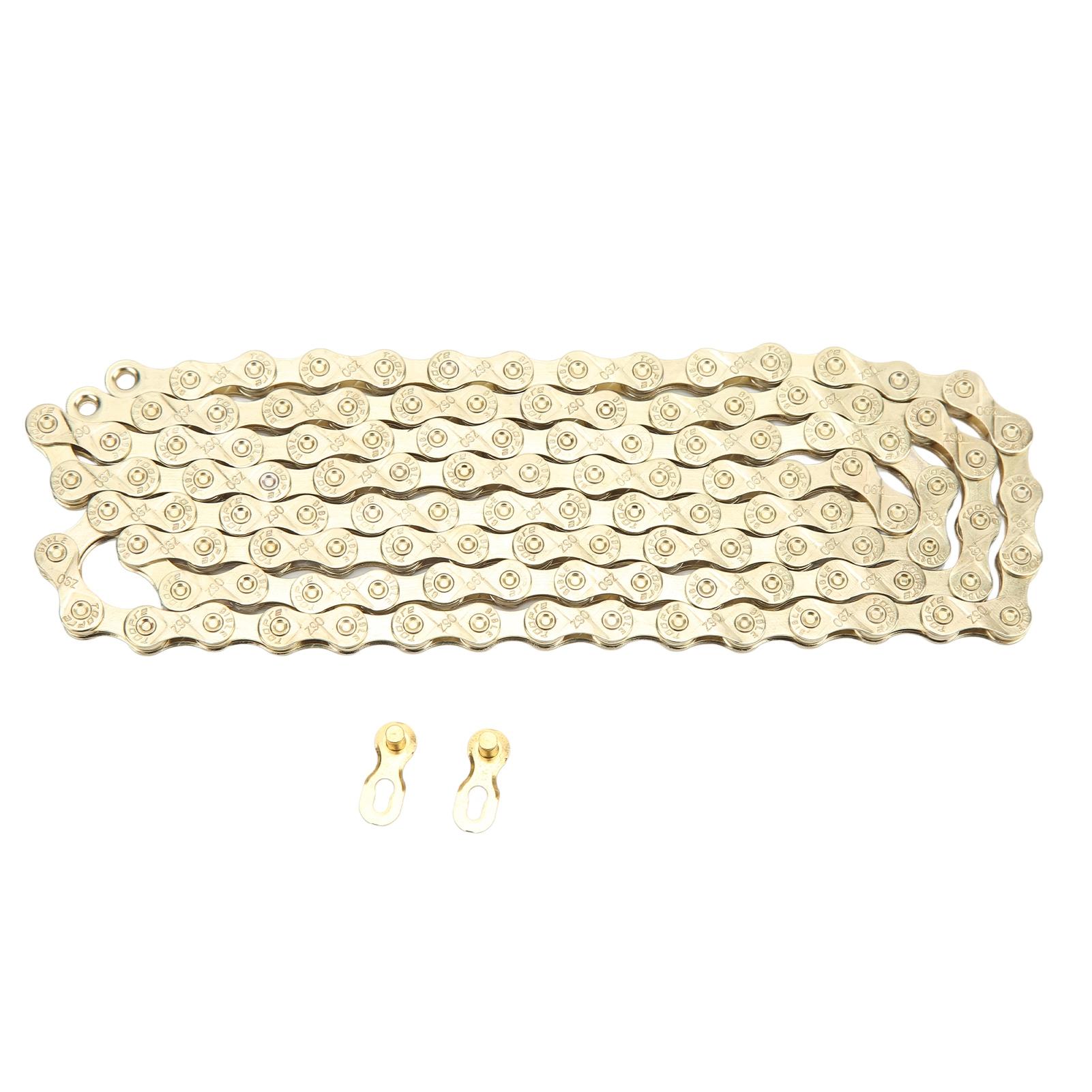 

Цепь для горных велосипедов 9-скоростная, гальванизированная, нержавеющая, устойчивая, 2 моста, велосипедная цепь с цепью