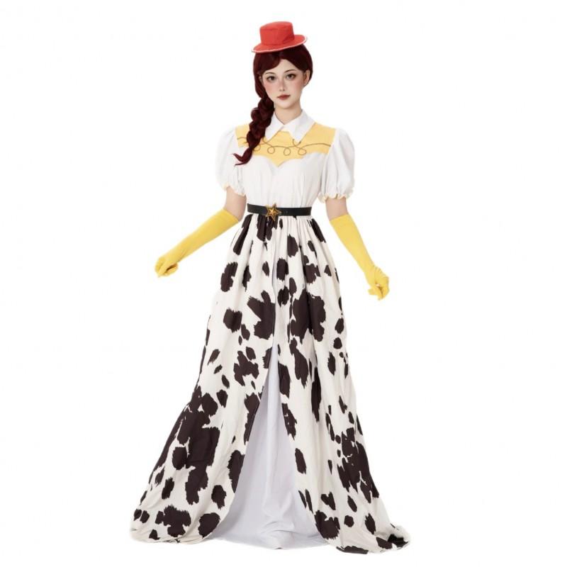 S-XL Halloween Toy Story Jessie Cosplay Dress Comic Con Party Role Play