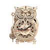 Horloge Murale en Bois Forme Hibou Bricolage Kits de Construction 3D Jeu Éducatif|Kits de Construction de Modèles
